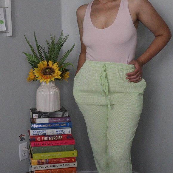 🌏 Braemar Jeremy Scott / Vintage Gingham Pants / Size 10 - Picture 3 of 11